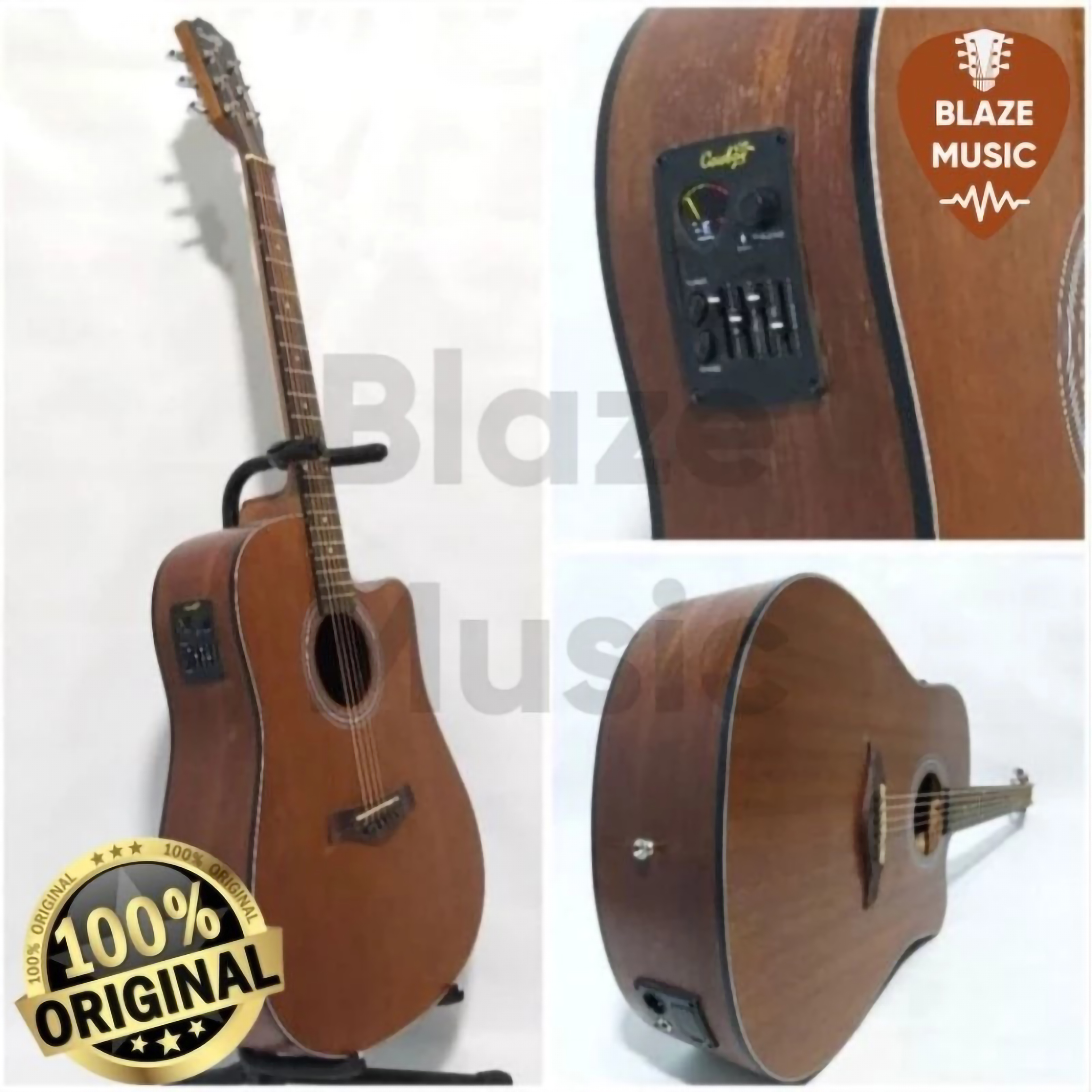 Cowboy Accoustic Electric Guitar NS Cokelat GWC-240