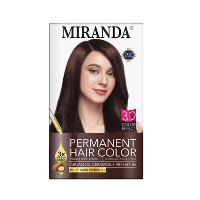 Miranda Permanent Hair Color Dark Brown 1