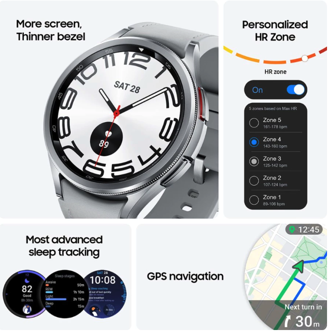 Samsung Electronics Samsung Galaxy Watch6 Classic 47 mm Silver