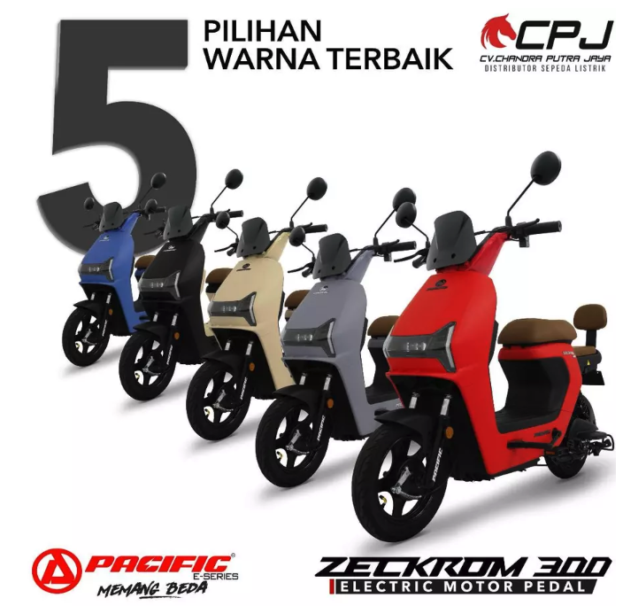 Roda Pasifik Mandiri Pacific Zeckrom 300 Electric Motor Pedal