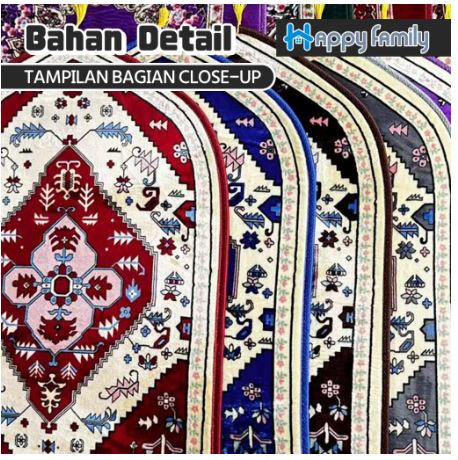 Happy Family Sajadah Turki Anti Slip Super Premium  4
