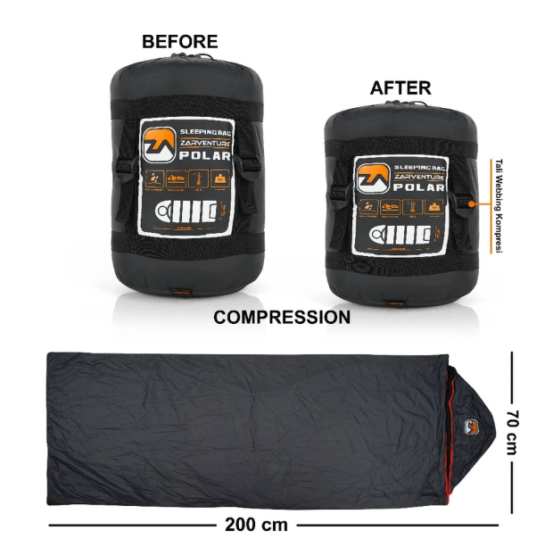  Zarventure Sleeping Bag Polar