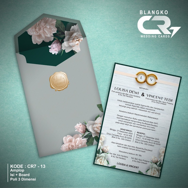 CR Wedding Cards Undangan Pernikahan Hard Cover 4