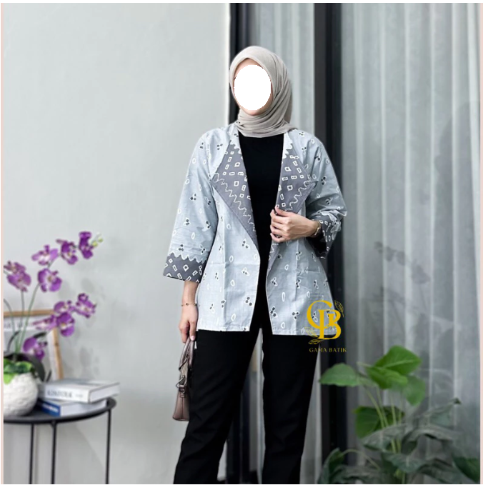 Gama Batik Blazer Batik Atasan Wanita  5