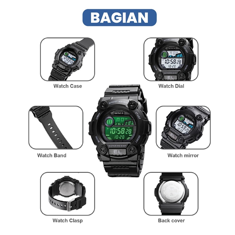 Sesco Jam Tangan Digital Anak 4