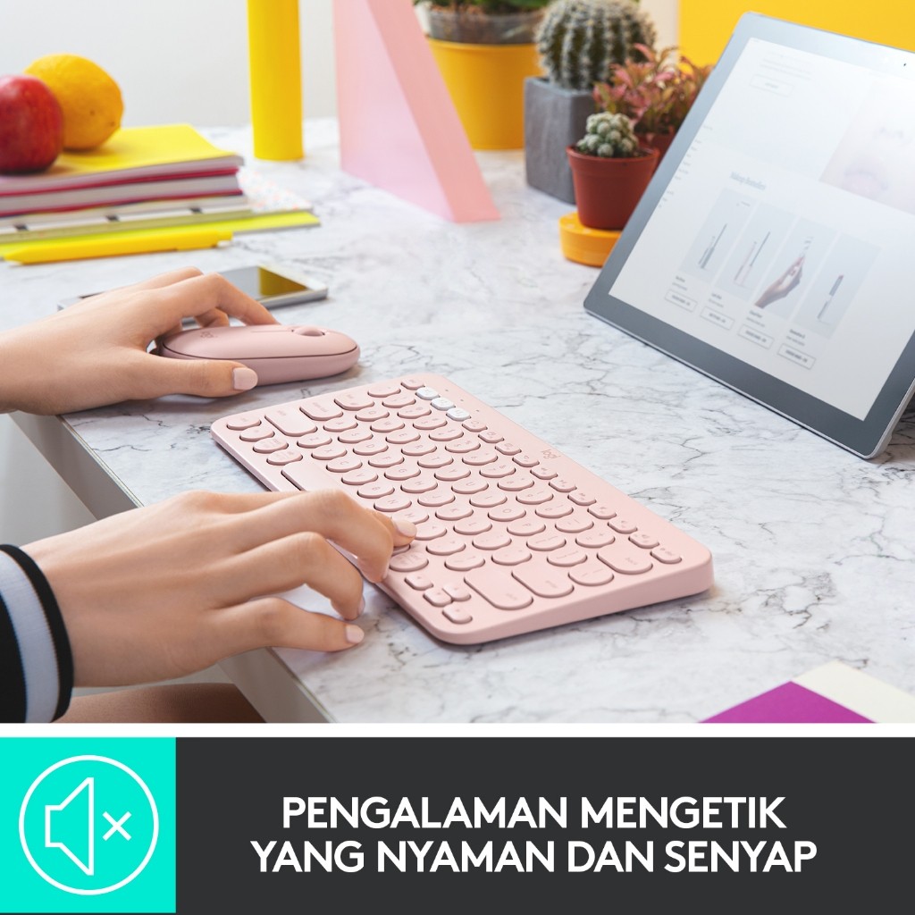 Logitech International Logitech Keyboard Bluetooth Multiperangkat   K380