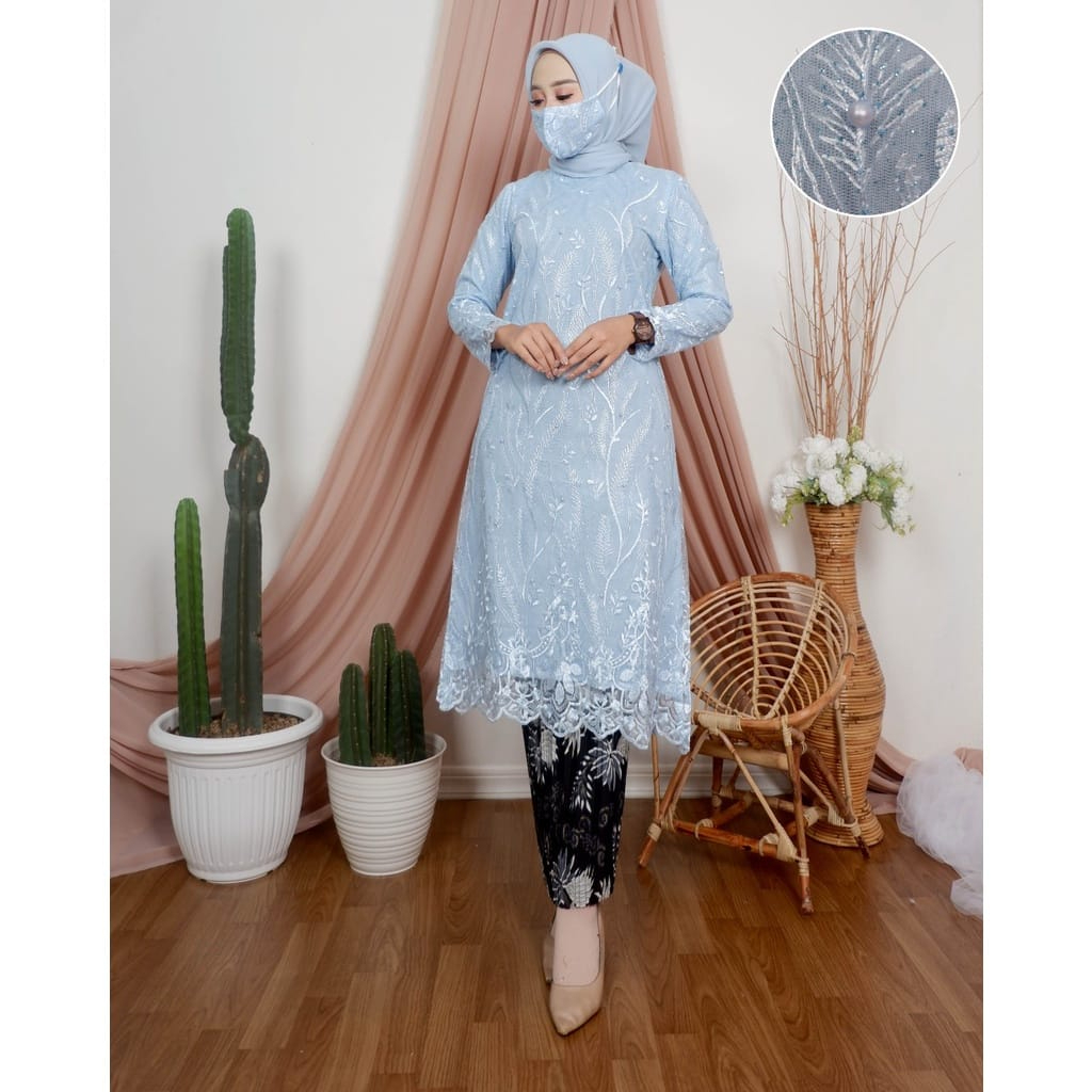 Kiranaol Kebaya Tunik Tule Modern