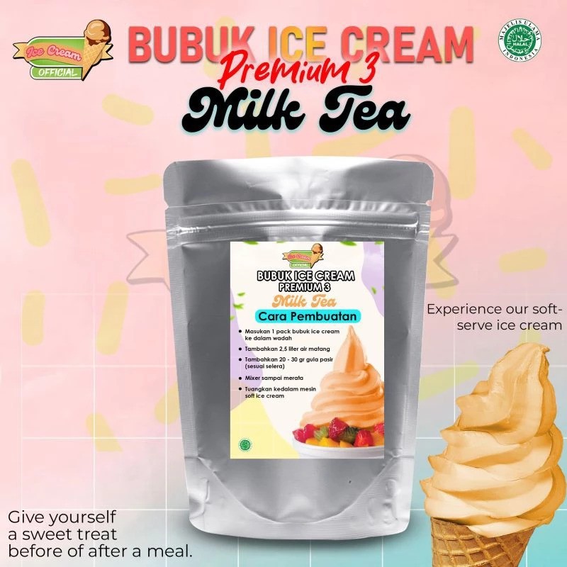 SEDUHIN Bubuk Ice Cream V3 Milk Tea 1 kg