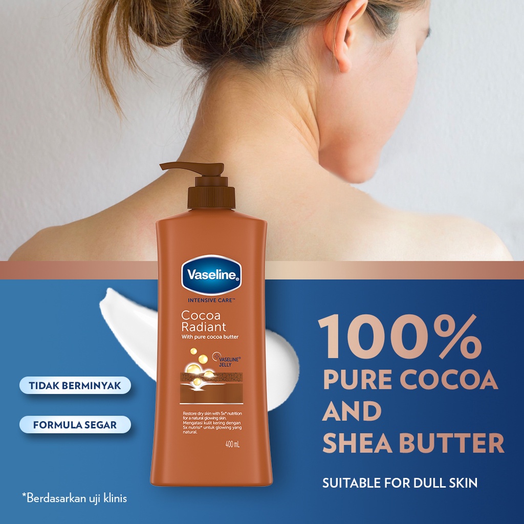 Unilever Vaseline Intensive Care Cocoa Radiant Lotion 