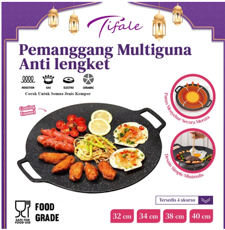 Tifale Multiguna Grill Pan 36 cm 2