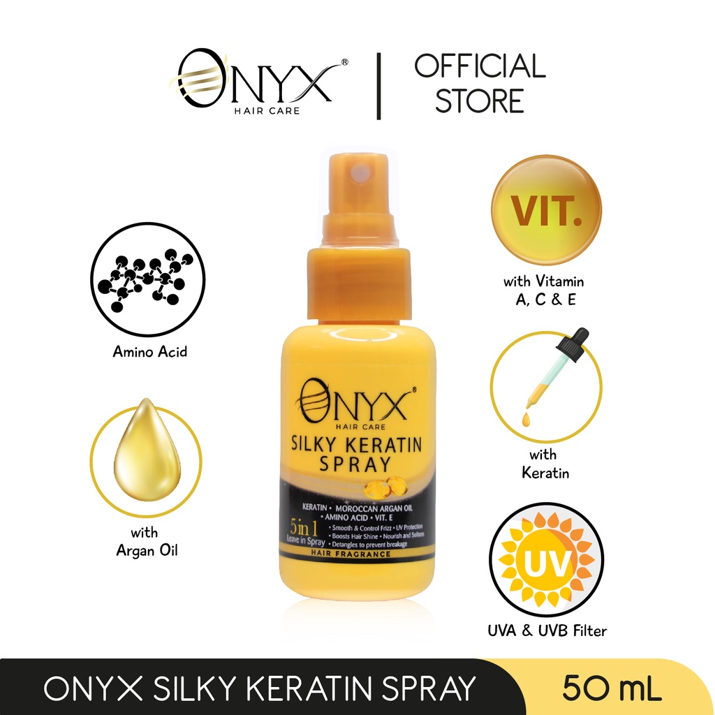Gloria Origita Cosmetics Onyx Silky Keratin Spray