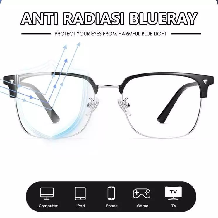 Cherish Vision One Seeouo Kacamata Bluecromic Antiradiasi Photocromic Model Kotak