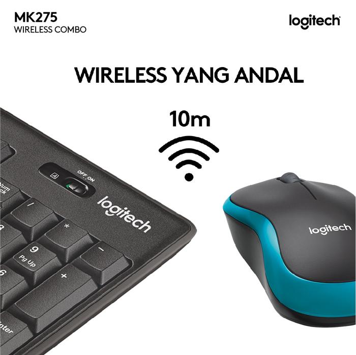 Logitech International Logitech Wireless Keyboard and Mouse Combo MK275