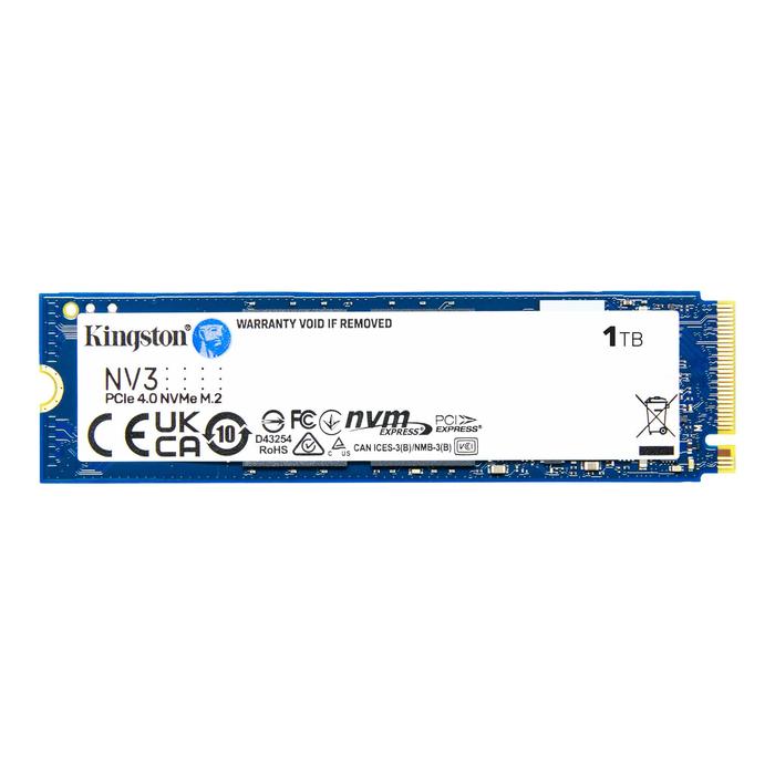 Kingston SSD NV3 M.2 Pcie Gen4 Nvme 1TB