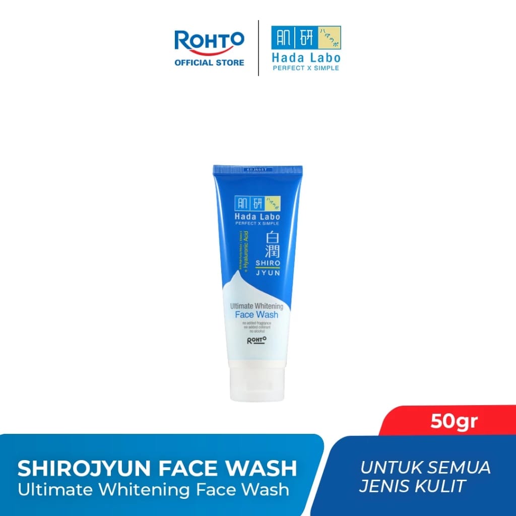 Rohto Laboratories Indonesia  Hada Labo Shirojyun Ultimate Whitening Face Wash