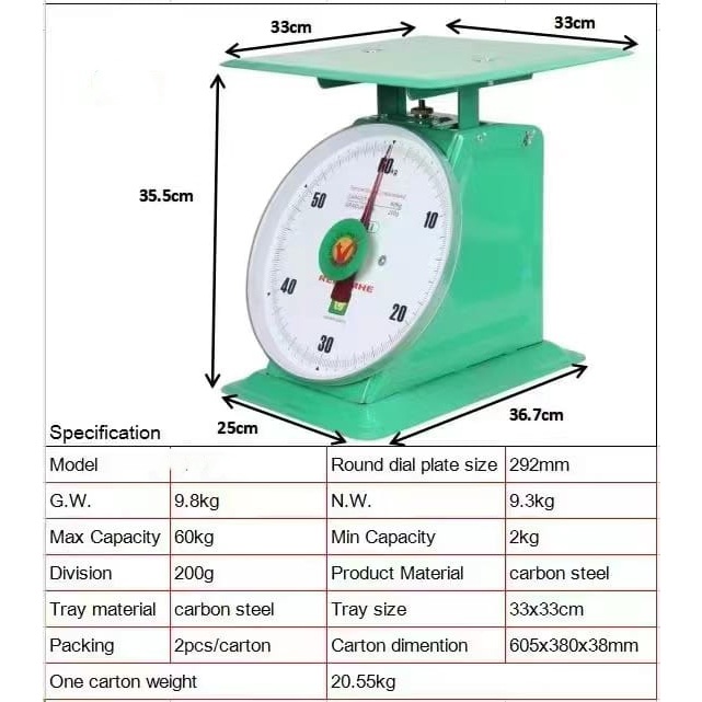 Fuqiang Jaya ACAS Rh Timbangan Analog 100 kg