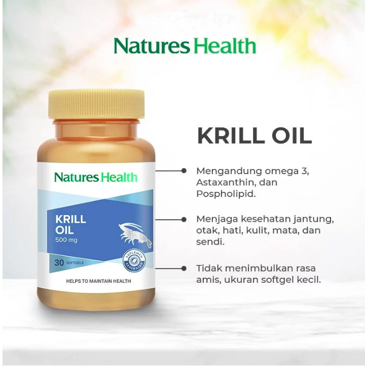 Radiant Sentral Nutrindo Natures Health Krill Oil 500 mg