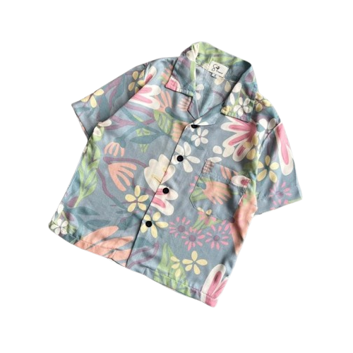 SORTE TROPICAL Kemeja Anak Bunga Floral Pantai Hawaiian