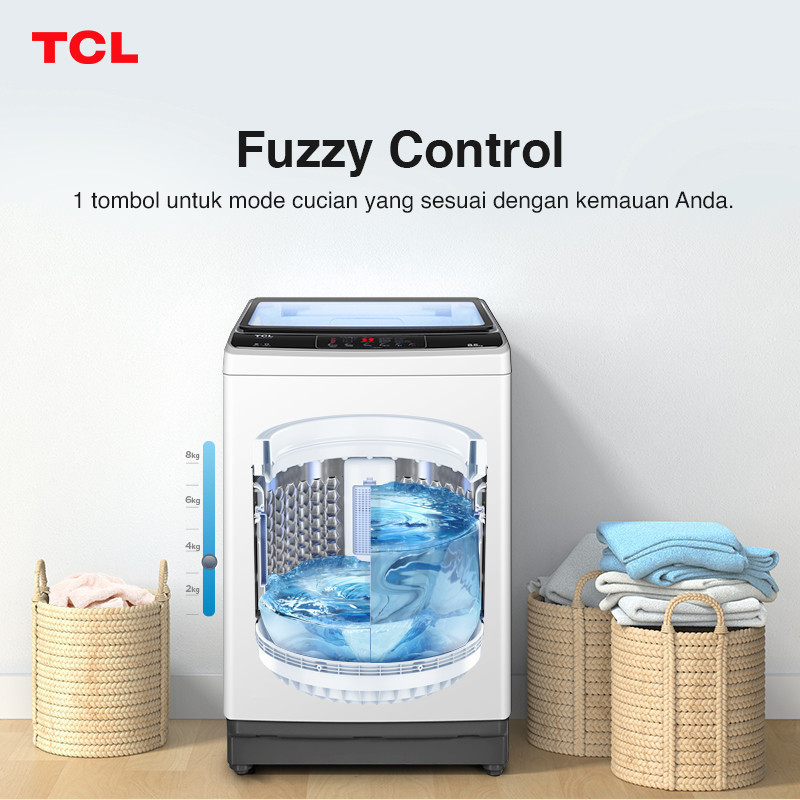 TCL Technology TCL Mesin Cuci Top Loading 8 kg TWA85-20GM