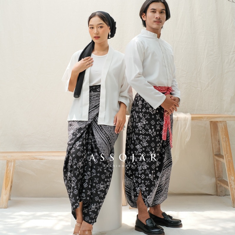Assojar Couple Sarung pants X Skirt ikat batik 4