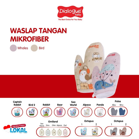 Dialogue Baby Waslap Tangan Animalia 2