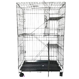 Kandang Kucing Tingkat 3 + Roda 