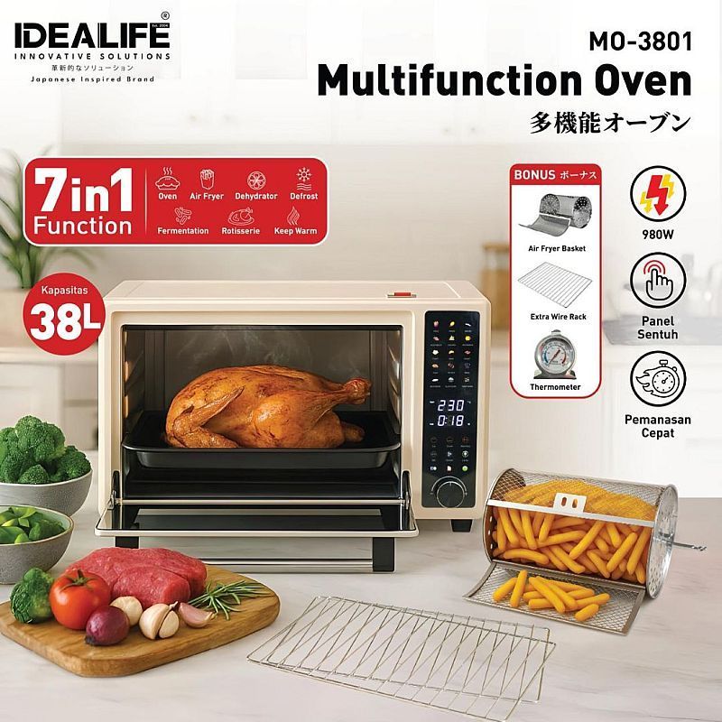 Idealife Makmur Idealife Multi Function Oven MO-3801