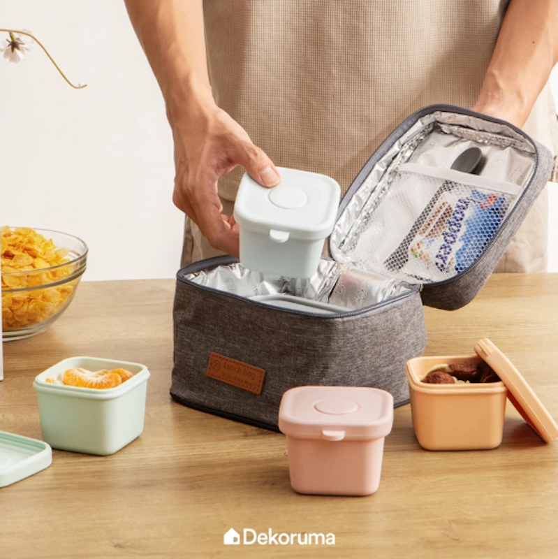 Dekoruma RUI Set Tempat Makan Silikon Isi 4