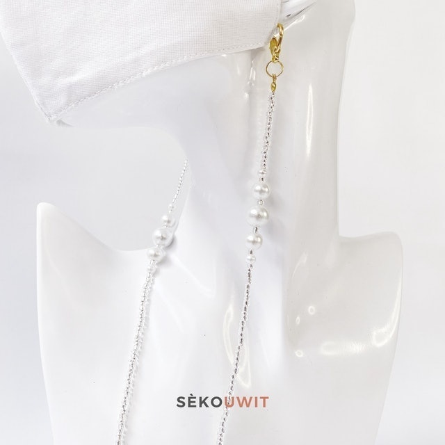 Dianella Tali Kalung Masker dan Kacamata - Mutiara 