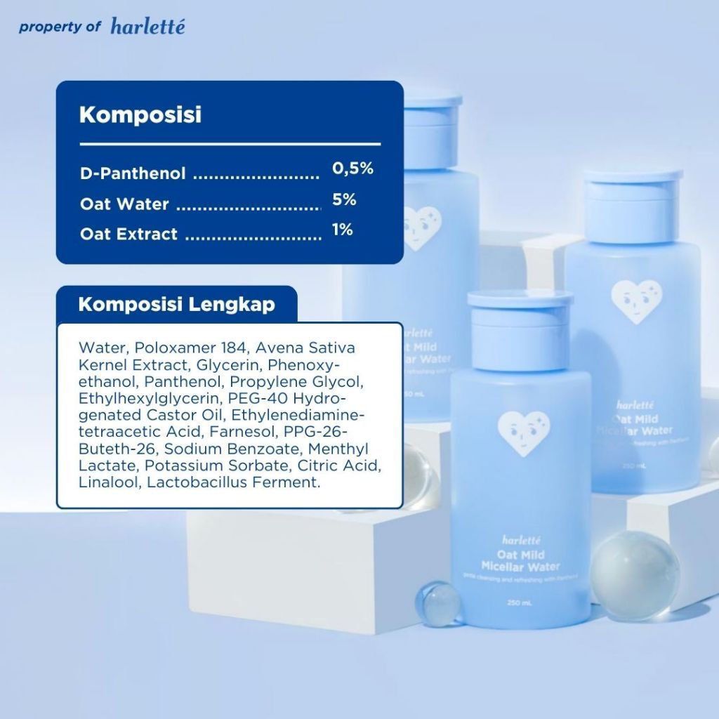 Valencia Organika Global Harlette Oat Mild Micellar Water 