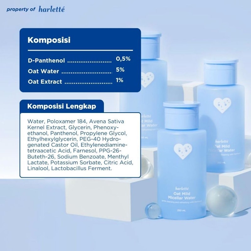 Harlette Oat Mild Micellar Water 4