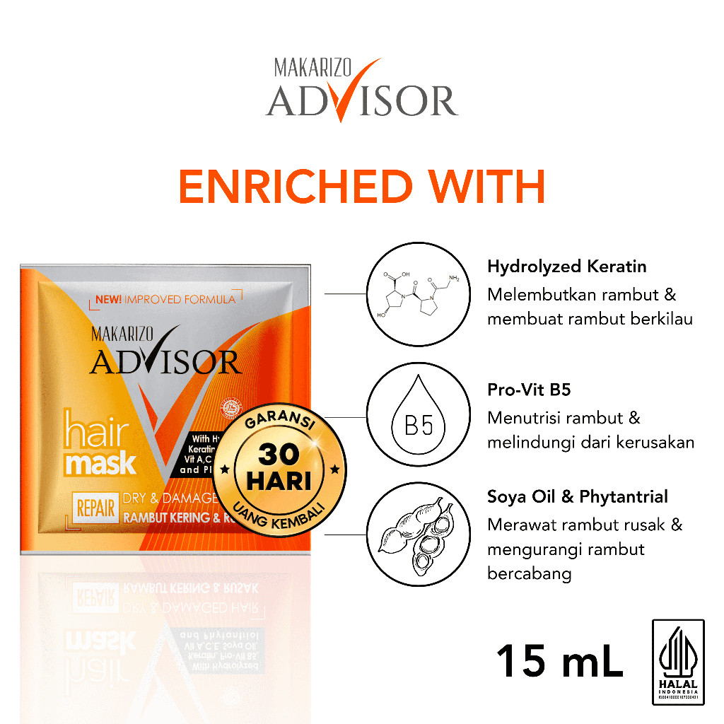 Akasha Wira International Makarizo Advisor Hair Repair Mask