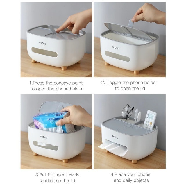 Desktop Tissue Box Anti Skid 4