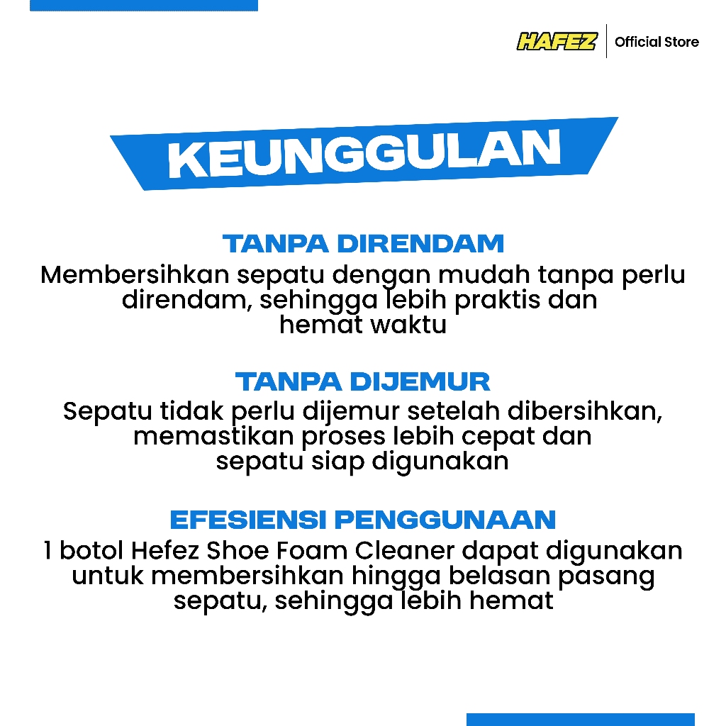  HAFEZ Shoe Foam Cleaner
