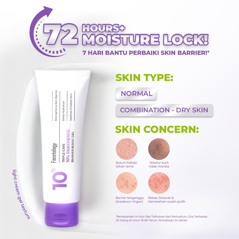 Facetology Triple Care 10% Panthenol Barrier Boost Gel