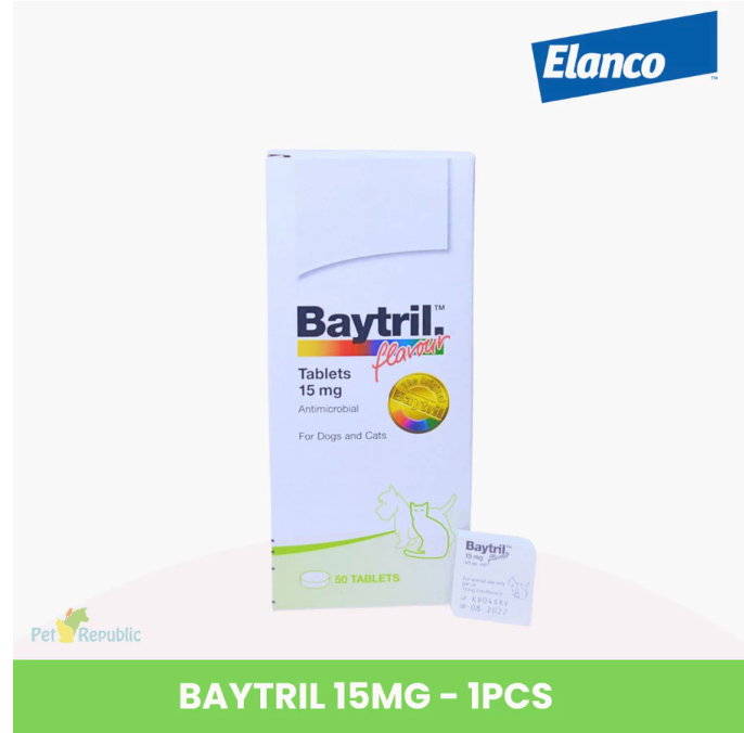Bayer Indonesia Baytril Flavour Tablet 15 mg