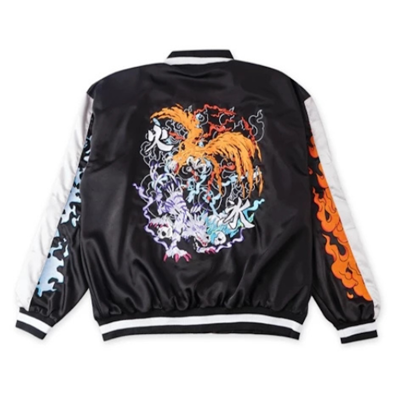 Dot The Goat Sukajan Jacket Garurumon VS Birdramon 1