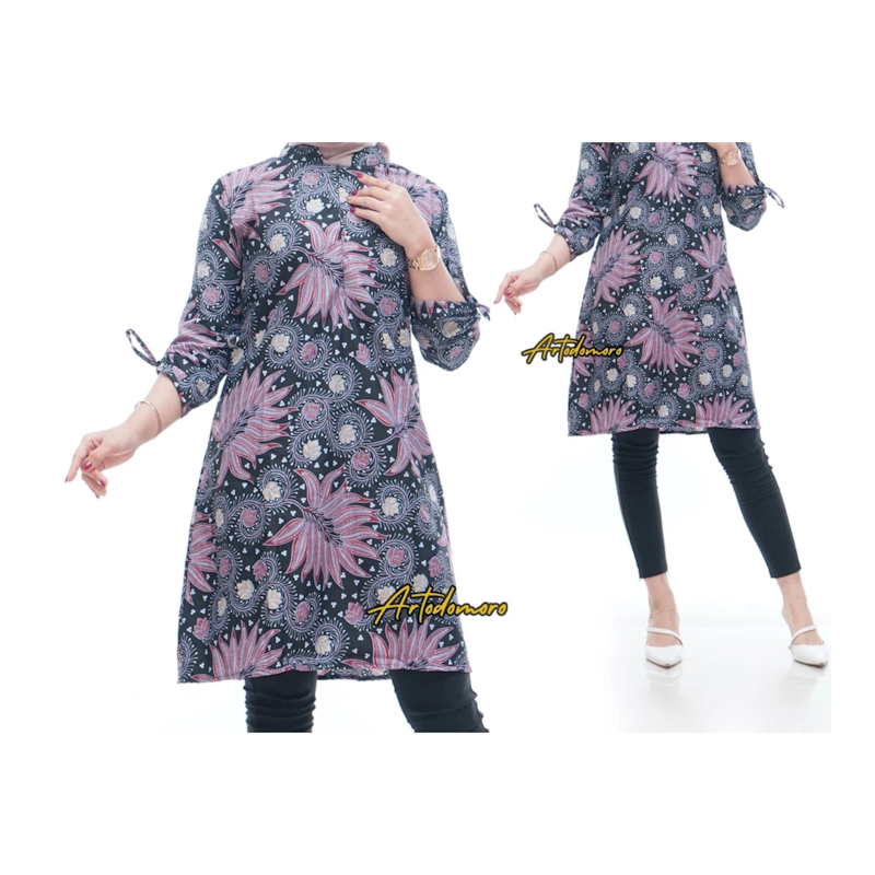 Artodomoro Tunik Batik Lengan Panjang Serut 2
