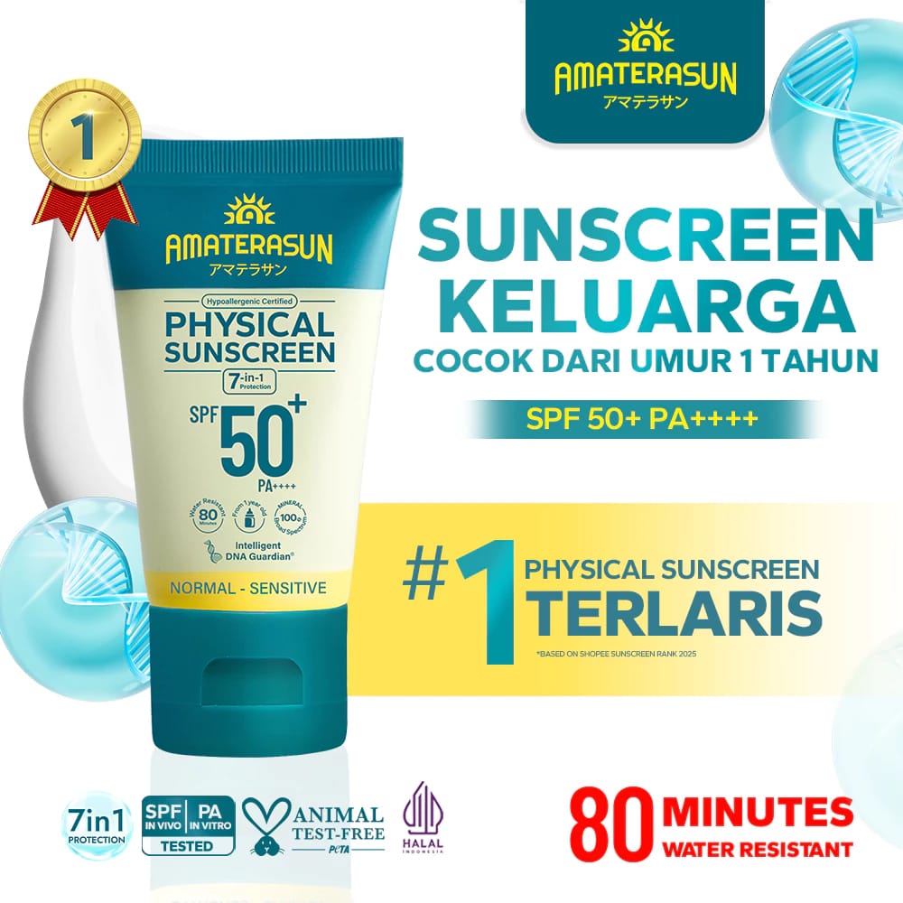 Royal Pesona Indonesia AMATERASUN Physical Sunscreen SPF 50+ PA++++
