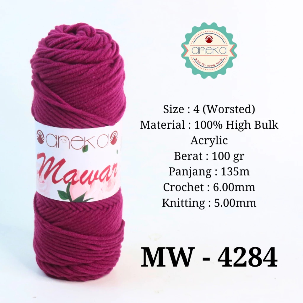  Mawar Soft Acrylic Yarn