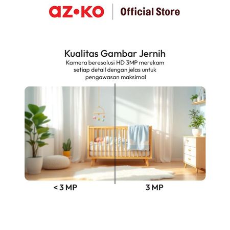 Krisbow Indonesia Krisbow® Sync Smart Baby Camera Set with Monitor