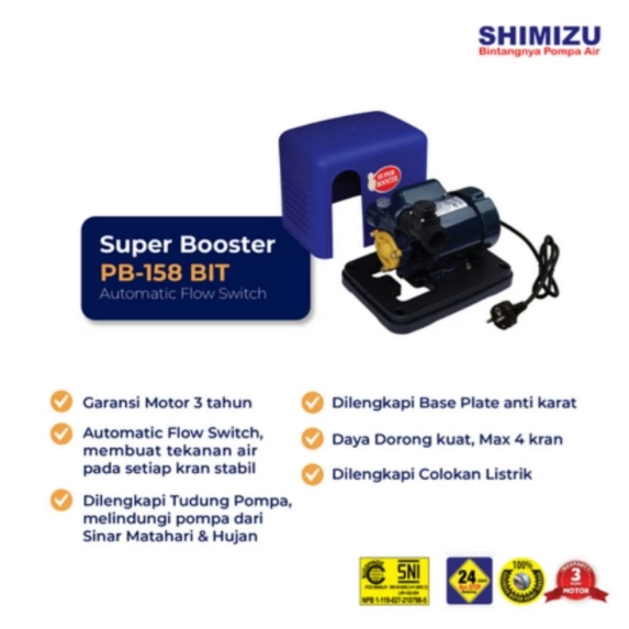 Shimizu Pompa Air Listrik Otomatis Booster 2