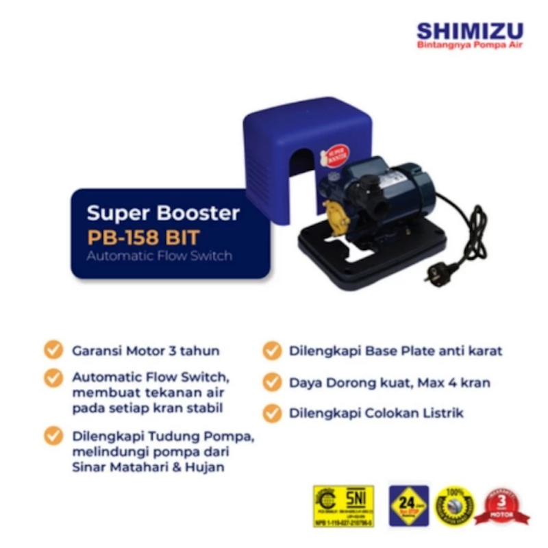 Shimizu Pompa Air Listrik Otomatis Booster 2