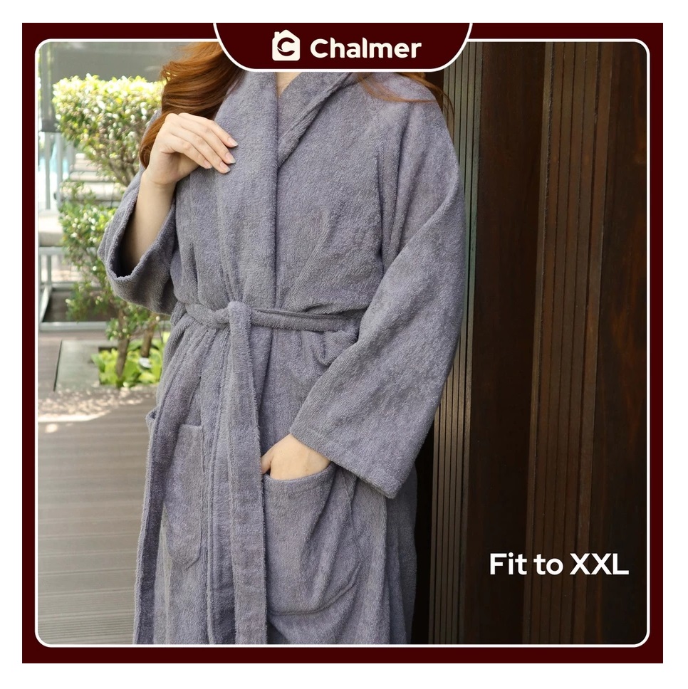 Chalmer Kimono Handuk Bathrobe Dewasa Premium 3