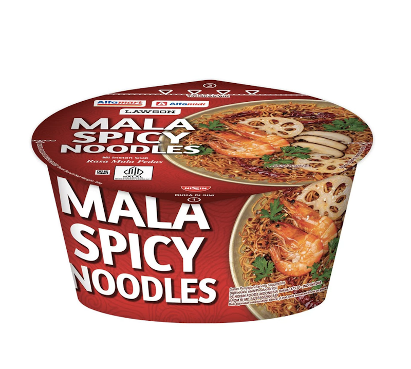 Nissin Mala Spicy Noodles Cup 1