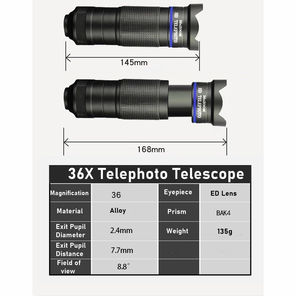  SOARFLY Apexel 36X Lensa Telefoto