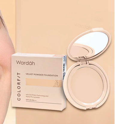 Paragon Technology and Innovation Wardah Colorfit Velvet Powder Foundation 42N Neutral Sand