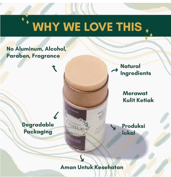 La Natura Indonesia La Natura Deodorant Stick