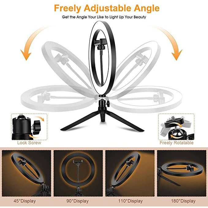 Ring Light with Tripod+Phone Holder 4
