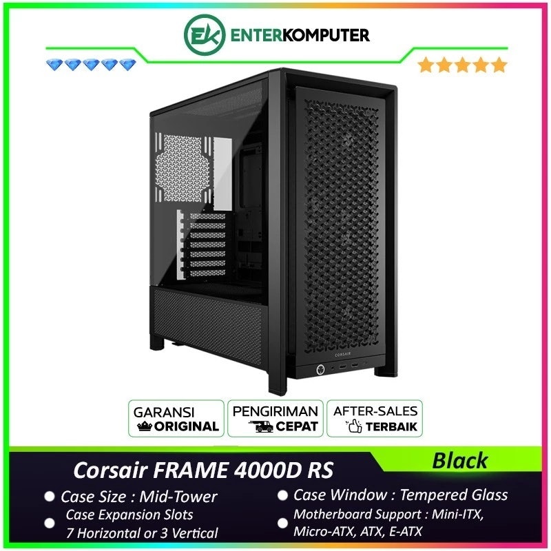 Corsair FRAME 4000D RS Modular Mid-Tower PC Case 4